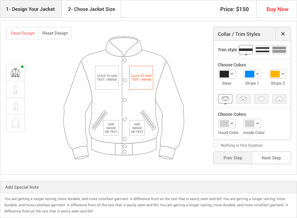 Varsity Jacket Size Chart  Letterman Jacket Size Chart