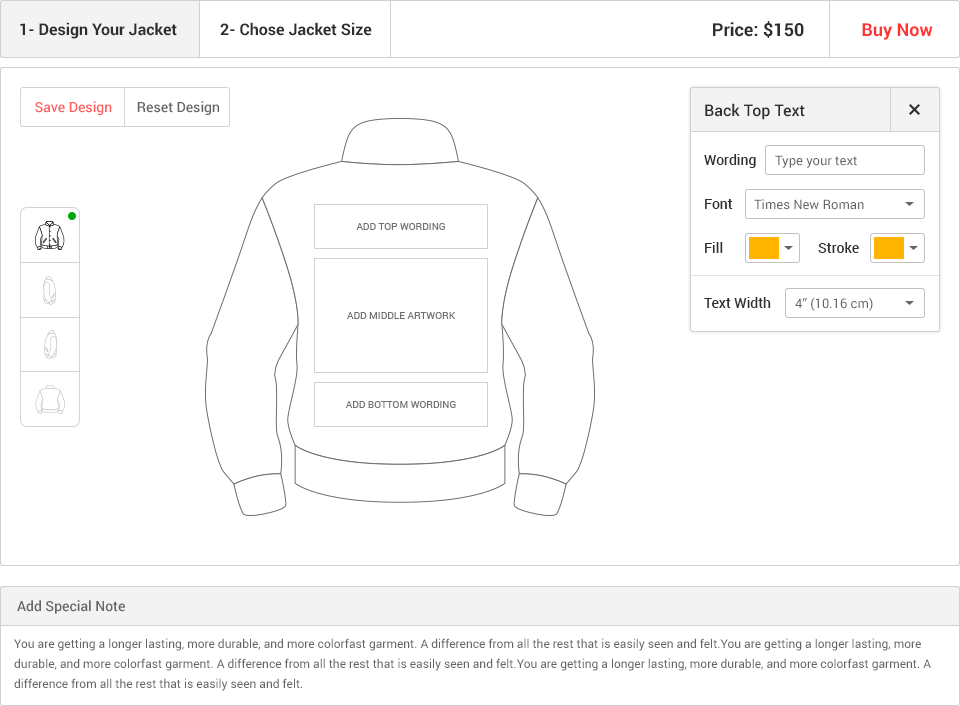 Design Your Varsity Jacket Online