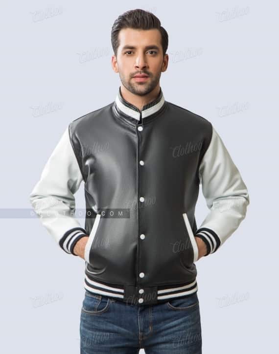 Lettermans Jacket in Leather for Mens