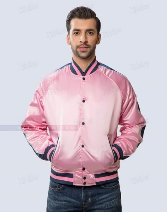 Pink Varsity Jacket for Girls & Women